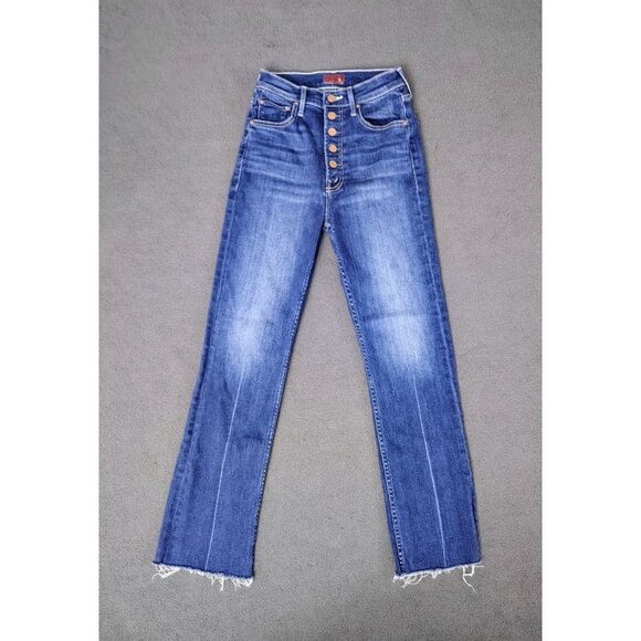 Mother Denim - Mother The Pixie Rider Ankle Jean Sz (26) High Waist - *Distressed Hem/Custom Fr